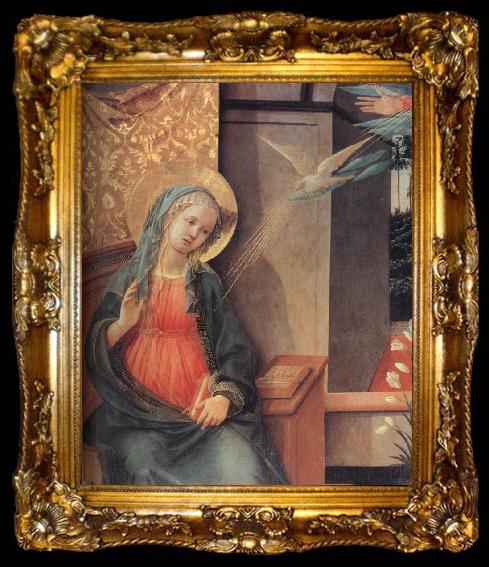framed  Fra Filippo Lippi Details of The Annunciation, ta009-2